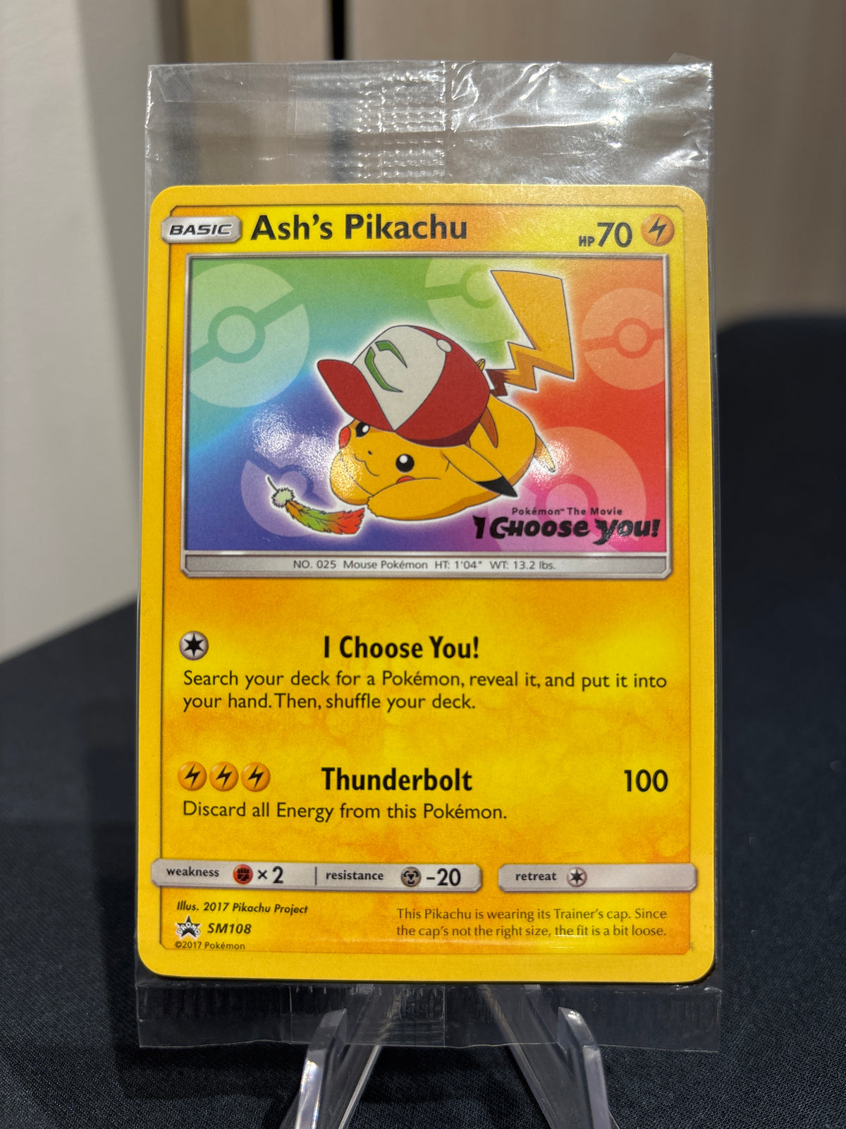 Ash’s Pikachu SM108 - Sealed
