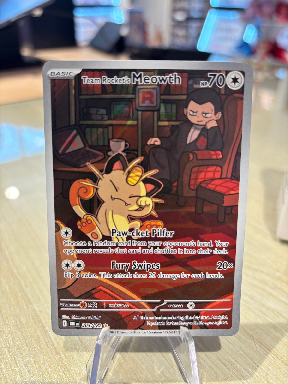 Team Rocket’s Meowth - 203/182 - Destined Rivals