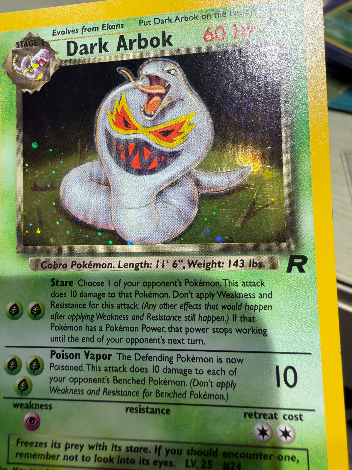 Dark Arbok Holo - 2/82 - Rocket