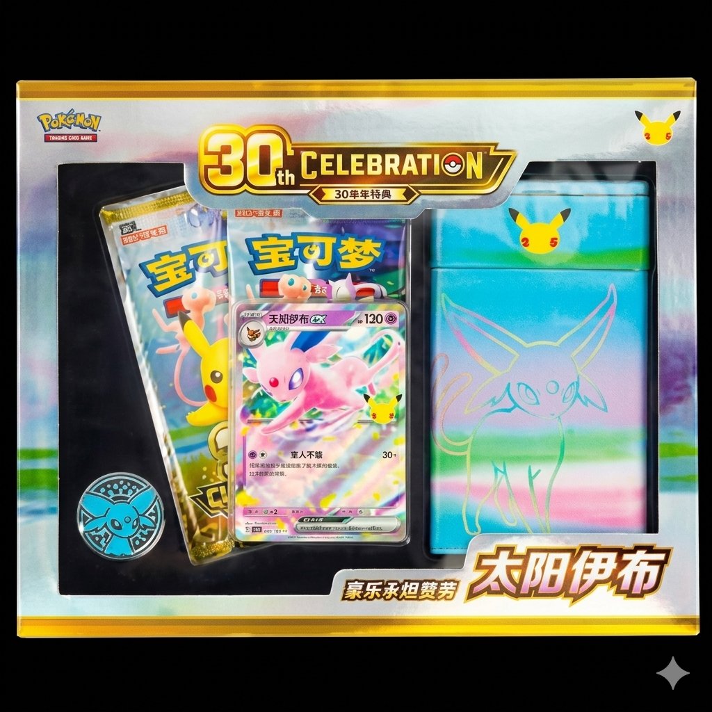 Chinese 30th Anniversary Espeon Metal Deck Box