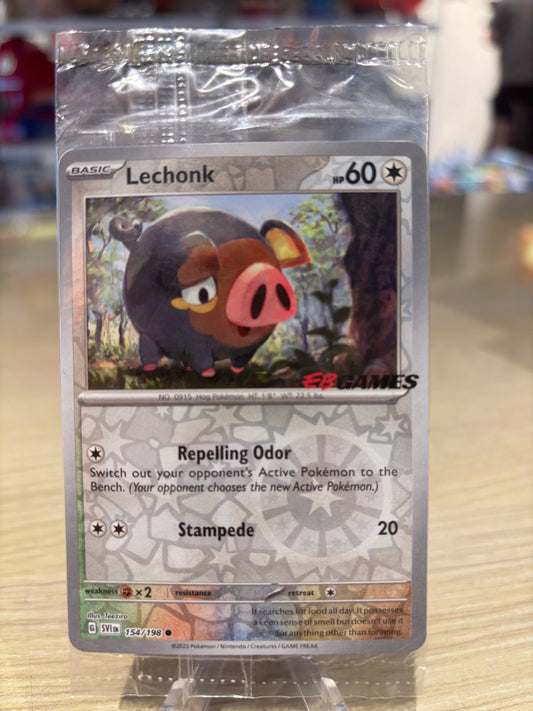 Lechonk - 154/198 - Scarlet & Violet Base Set EB Games Stamped Promo - Sealed