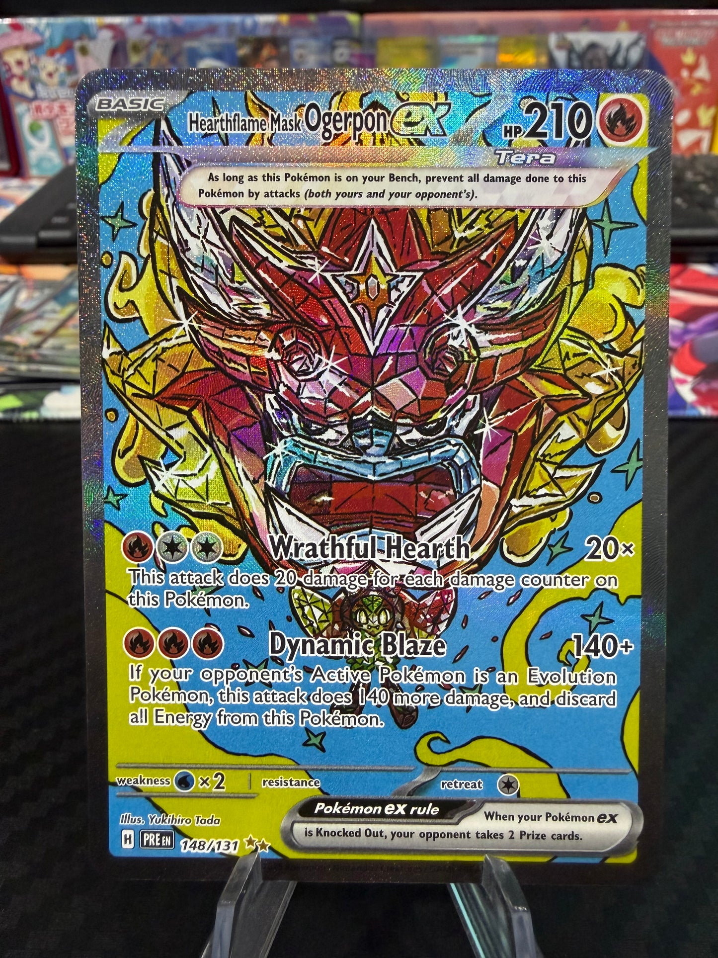 Heartflame Mask Ogerpon Ex - 148/131 - Special Illustration Rare - Prismatic Evolutions - NM