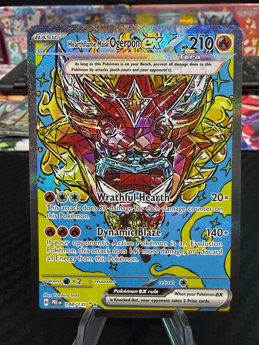 Heartflame Mask Ogerpon Ex - 148/131 - Special Illustration Rare - Prismatic Evolutions - NM