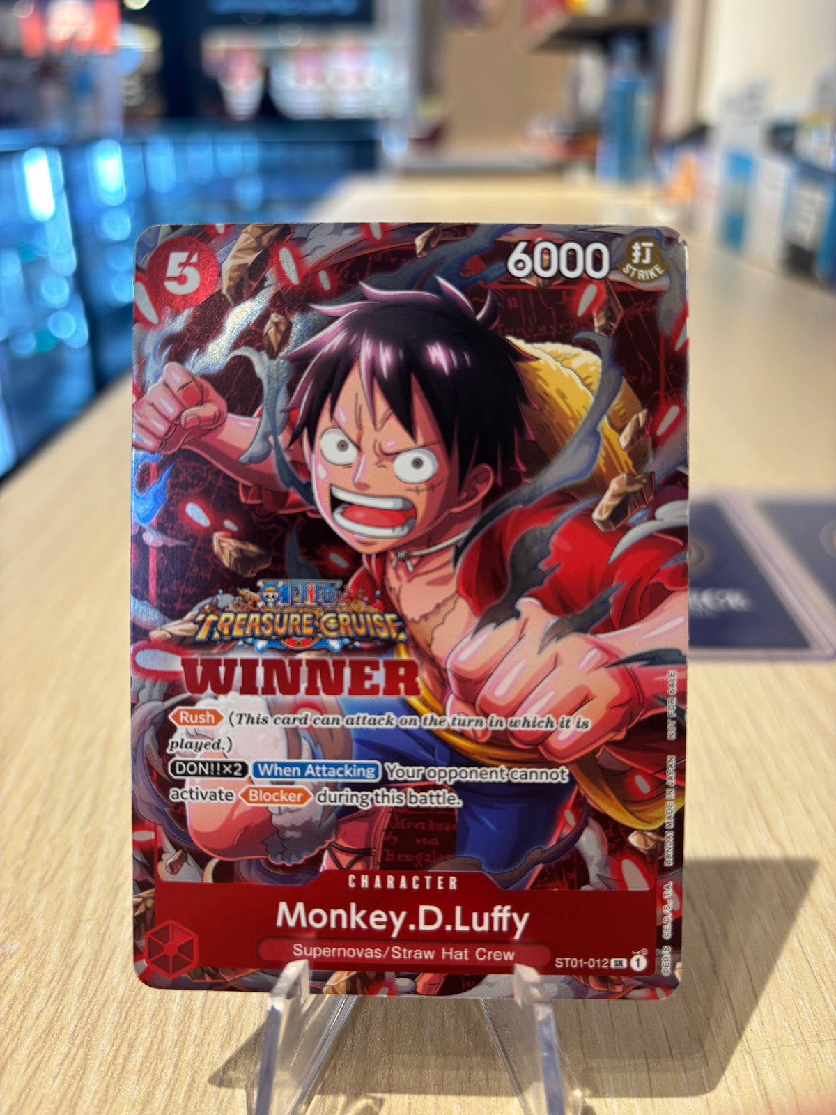 Monkey.D.Luffy - ST01-012 - Tournament Pack Volume 5 - Treasure Cruise Winner Stamped
