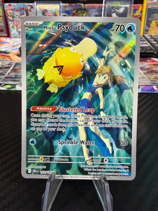 Misty’s Psyduck - 193/182 - Illustration Rare - Destined Rivals - NM