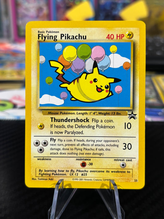 Flying Pikachu - Black Star Promo #25 - WOTC - LP