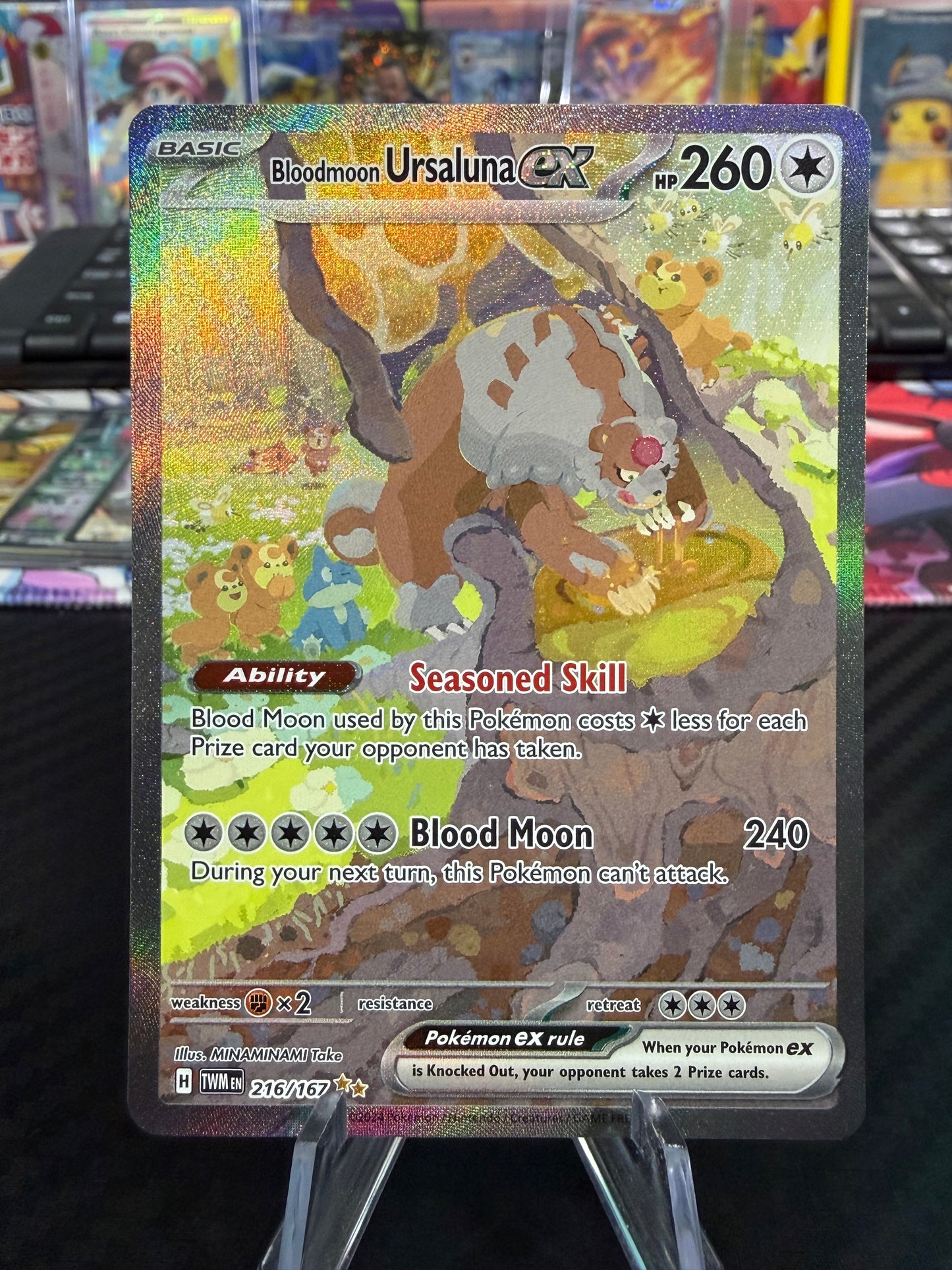 Bloodmoon Ursaluna Ex - 216/167 - Special Illustration Rare - Twilight Masquerade- NM
