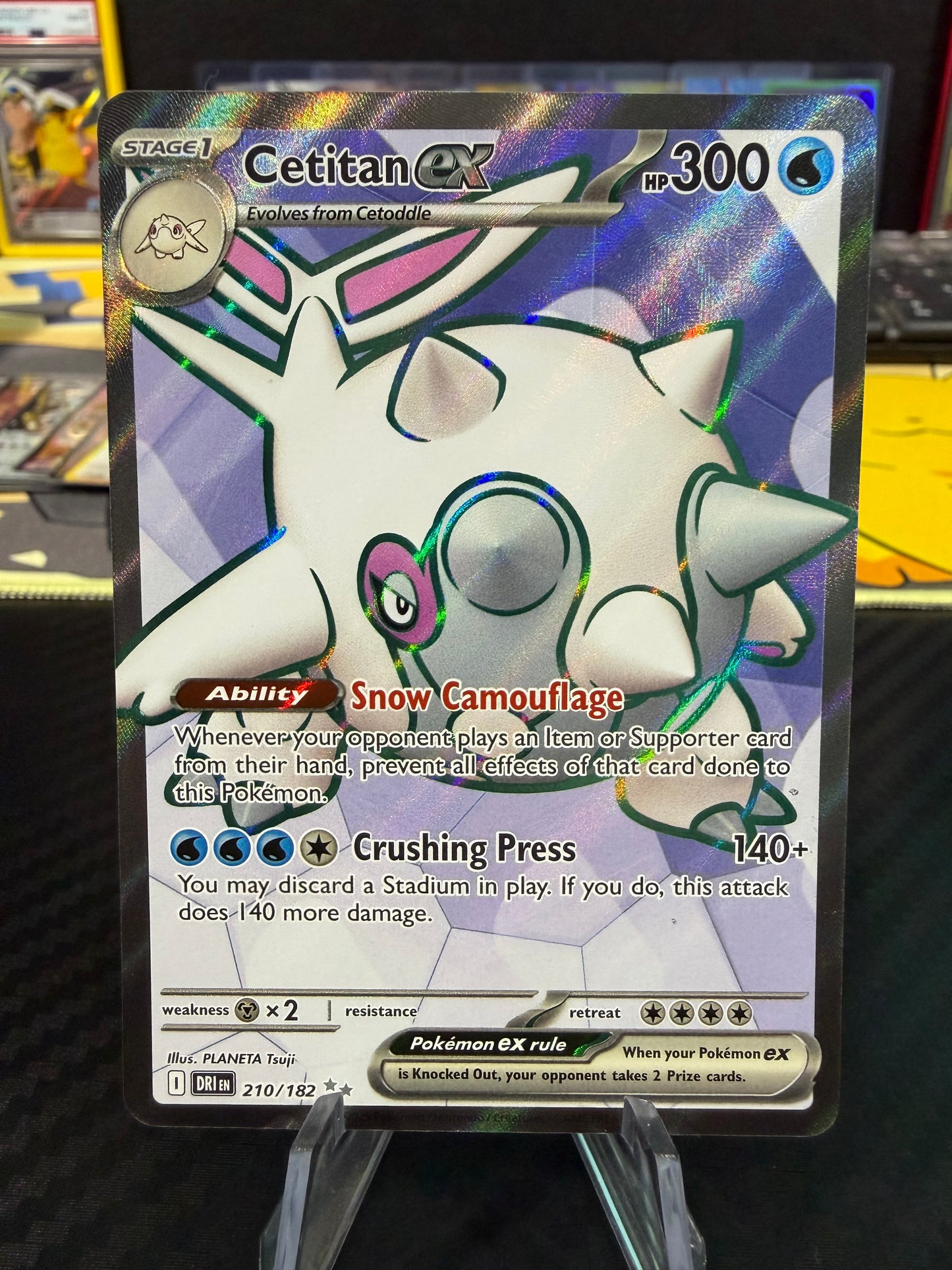 Cetitan Ex - 210/182 - Full Art - Destined Rivals