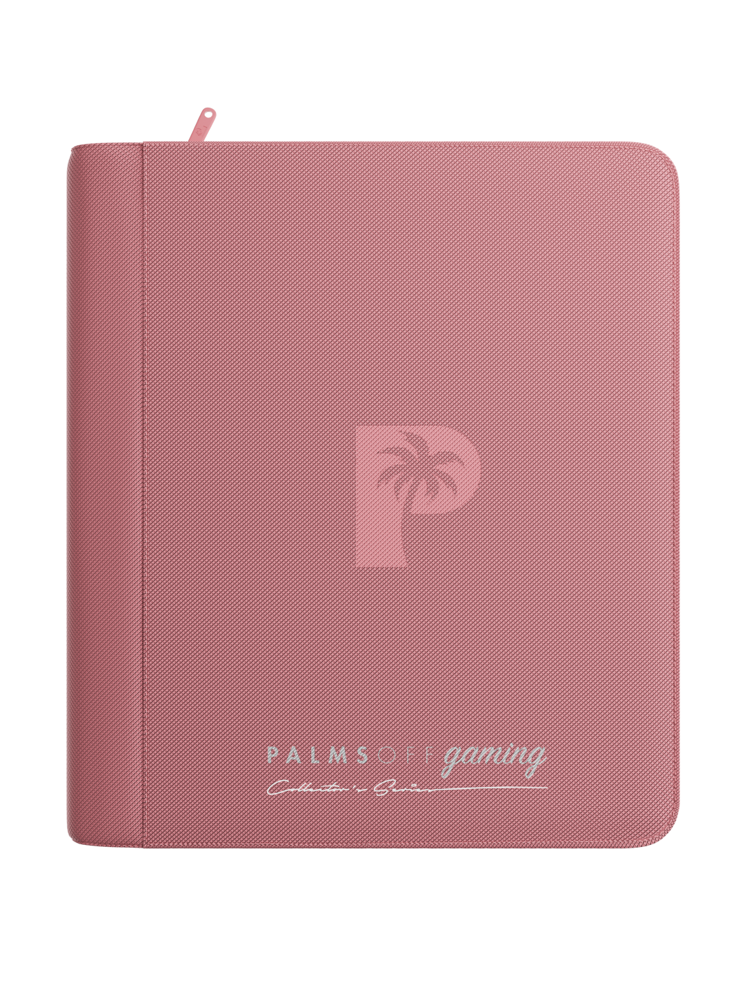Palms Off Gaming Collectors Series Top Loader Zip Binder - 4 Pocket (128 Slots) - PINK