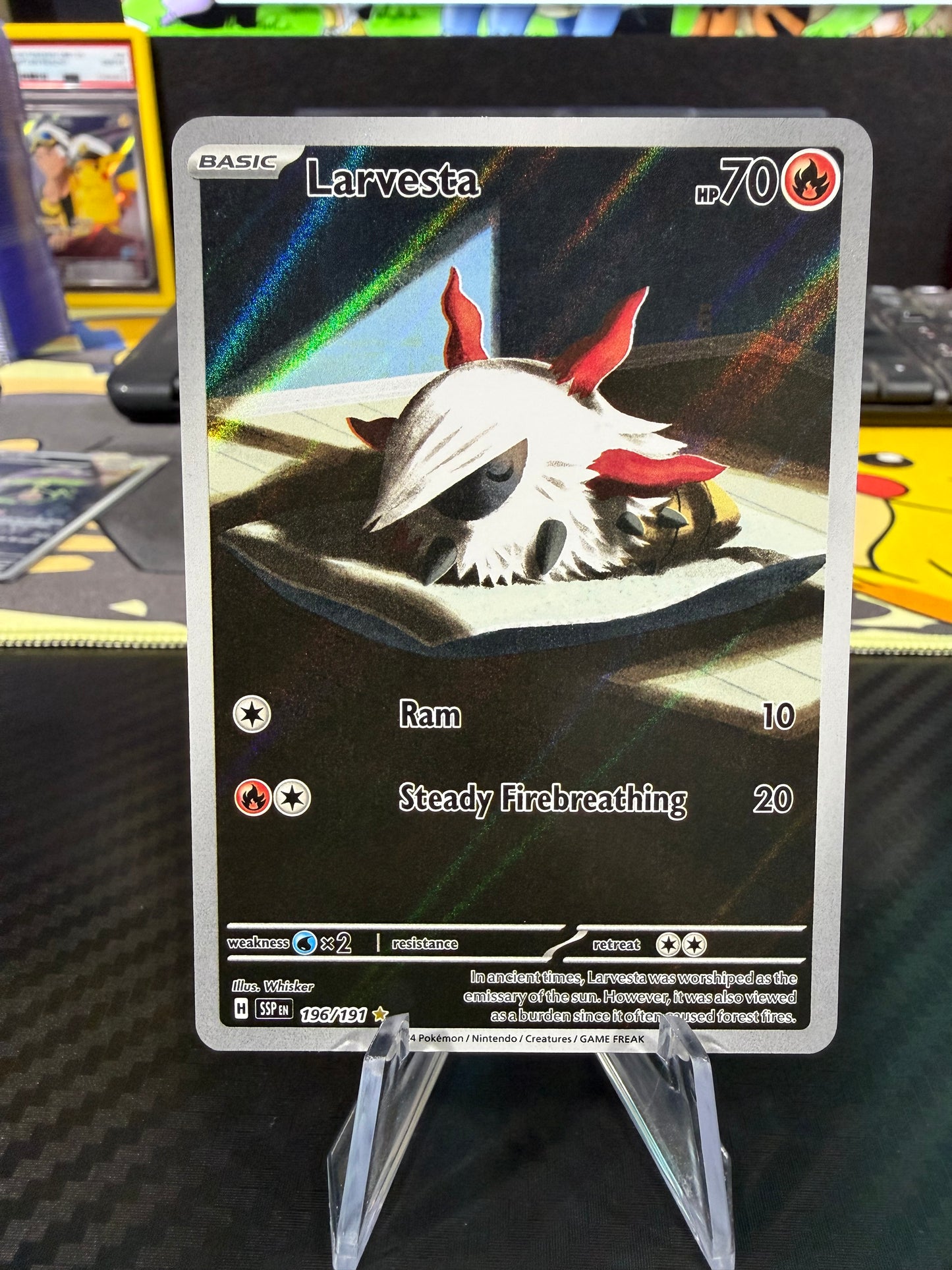 Larvesta - 196/191 - Illustration Rare - Surging Sparks