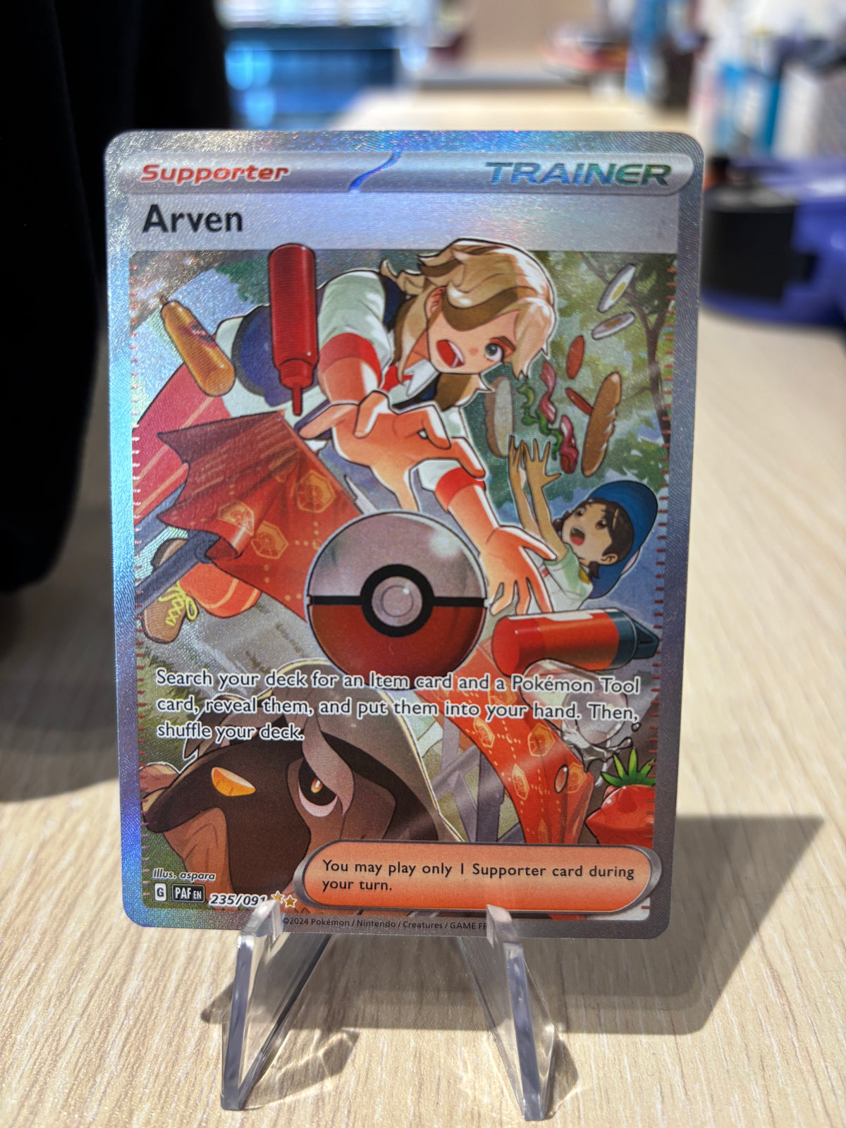Arven - 235/091 - Paldean Fates