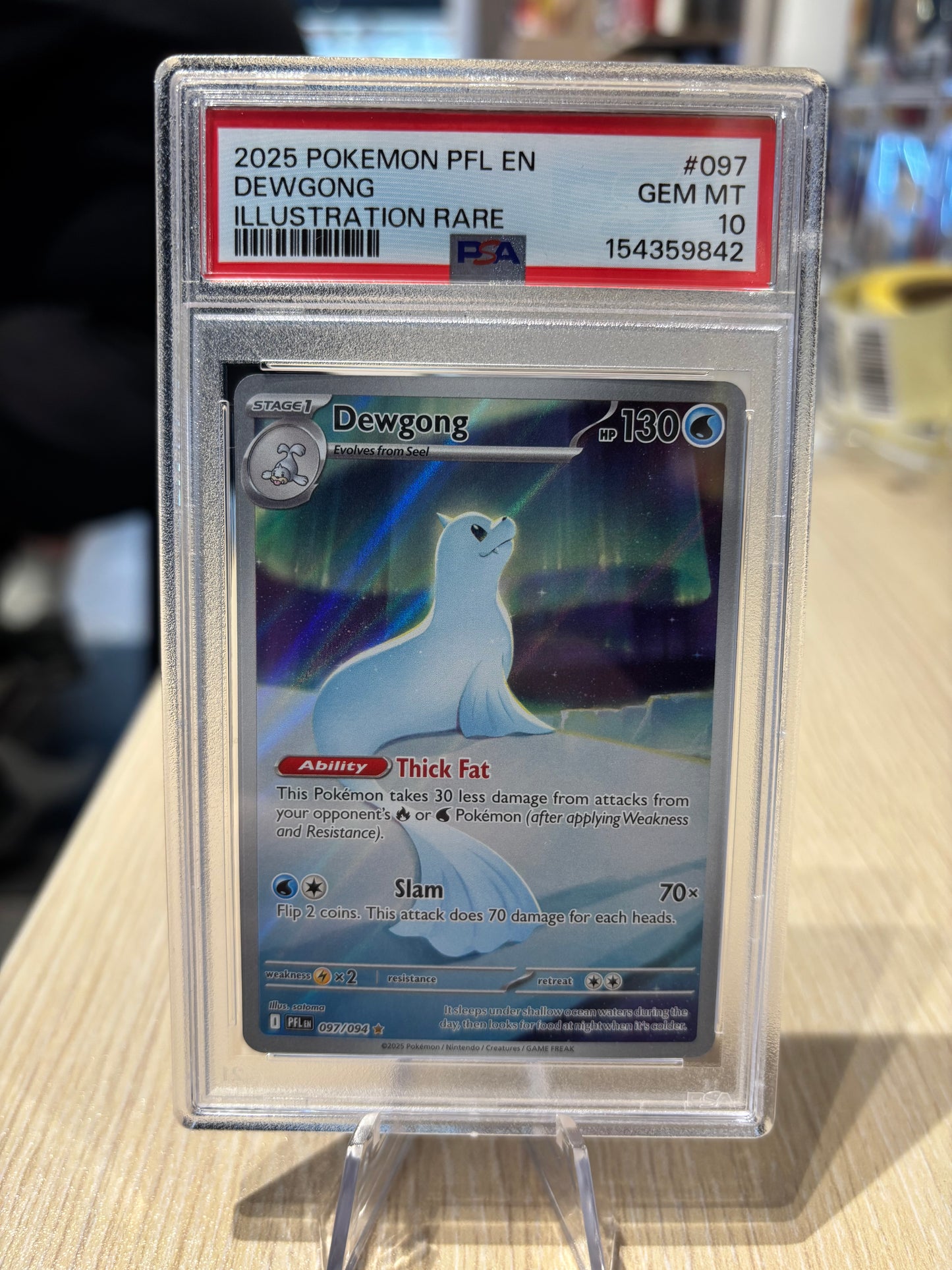PSA 10 - Dewgong - 097/094 - Phantasmal Flames