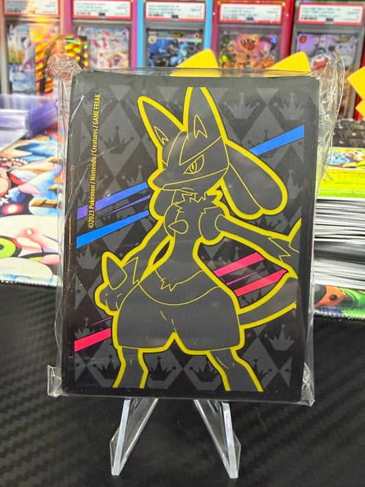 Crown Zenith (Lucario) - ETB Sleeves - 65 Pack