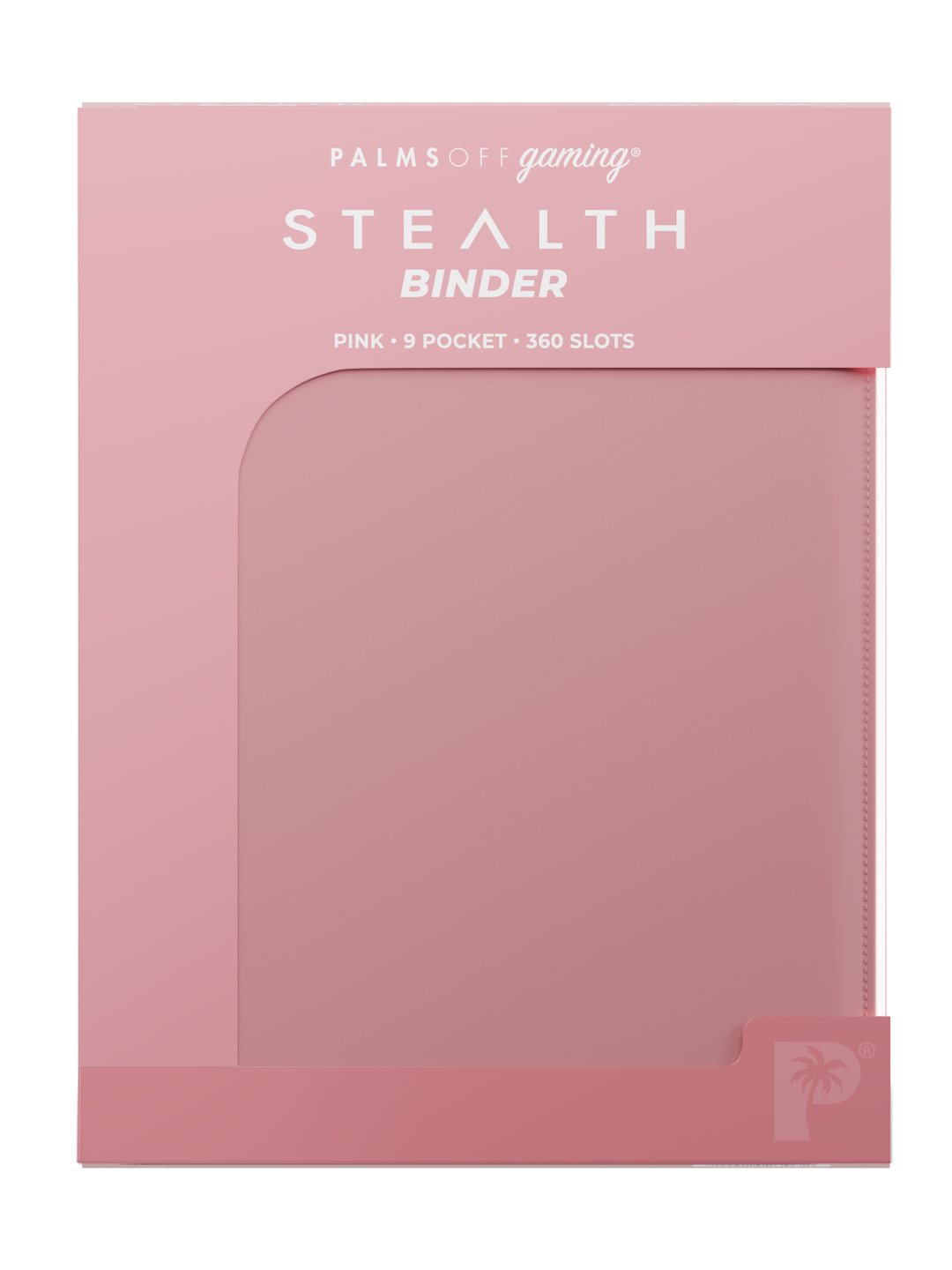 Palms Off Gaming - Stealth 9 Pocket Zip Binder - 360 Slots - PINK