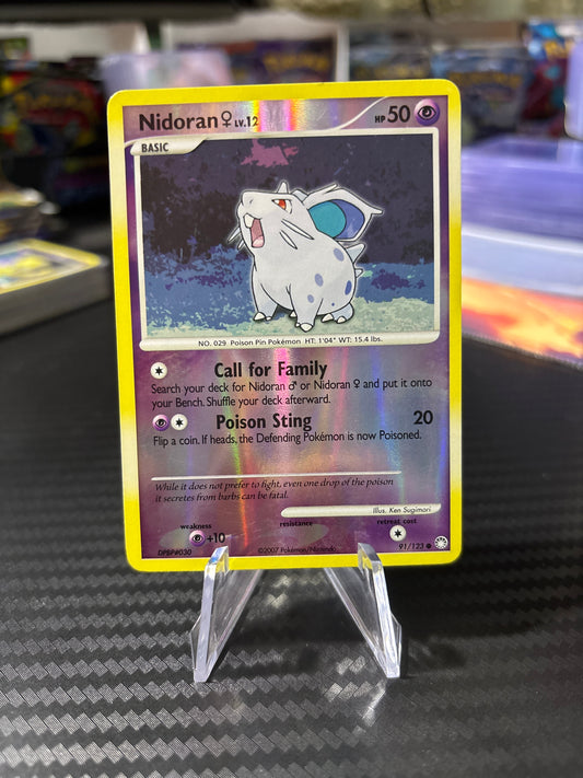 Nidoran Reverse Holo #91 - Legendary Collection- MP
