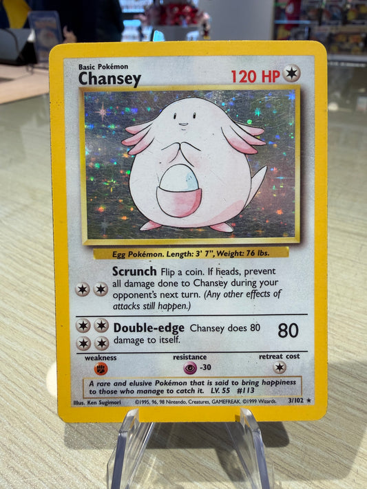 Chansey Holo - 3/102 - Base Set