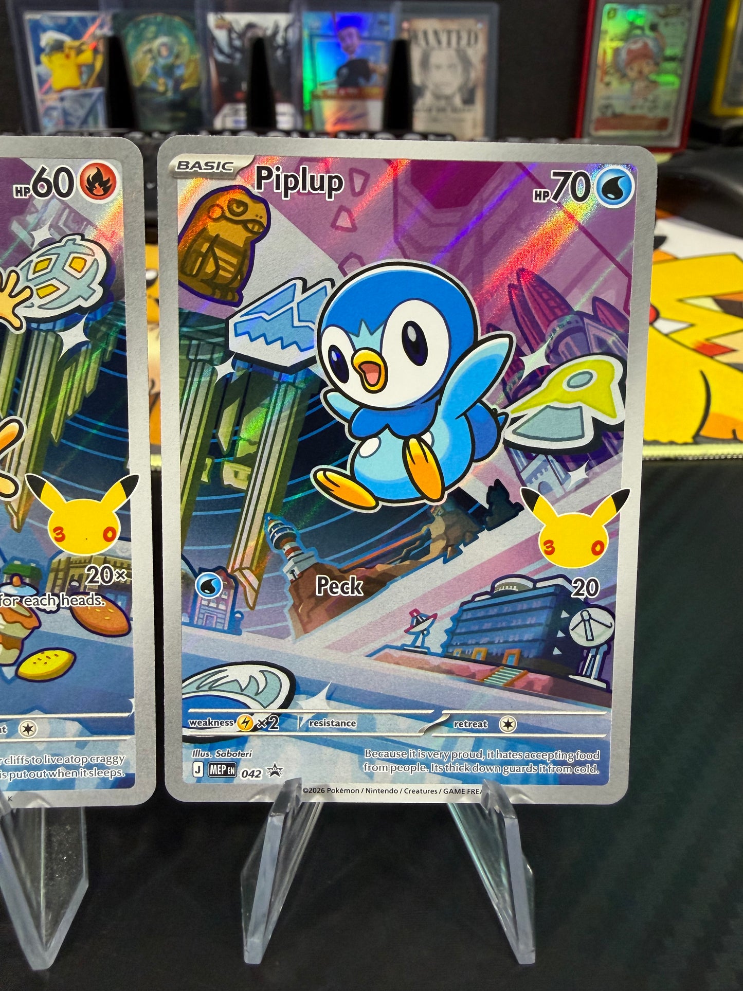Turtwig, Chimchar, Piplup MEP - 040, 041 & 042 - First Partner Illustration Promos