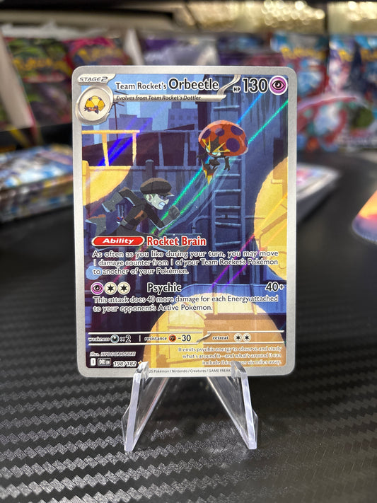 Team Rocket’s Orbeetle - 198/182 - Illustration Rare - Destined Rivals - NM