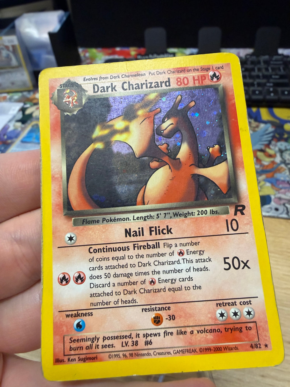 Dark Charizard Holo - 4/82 - Rocket