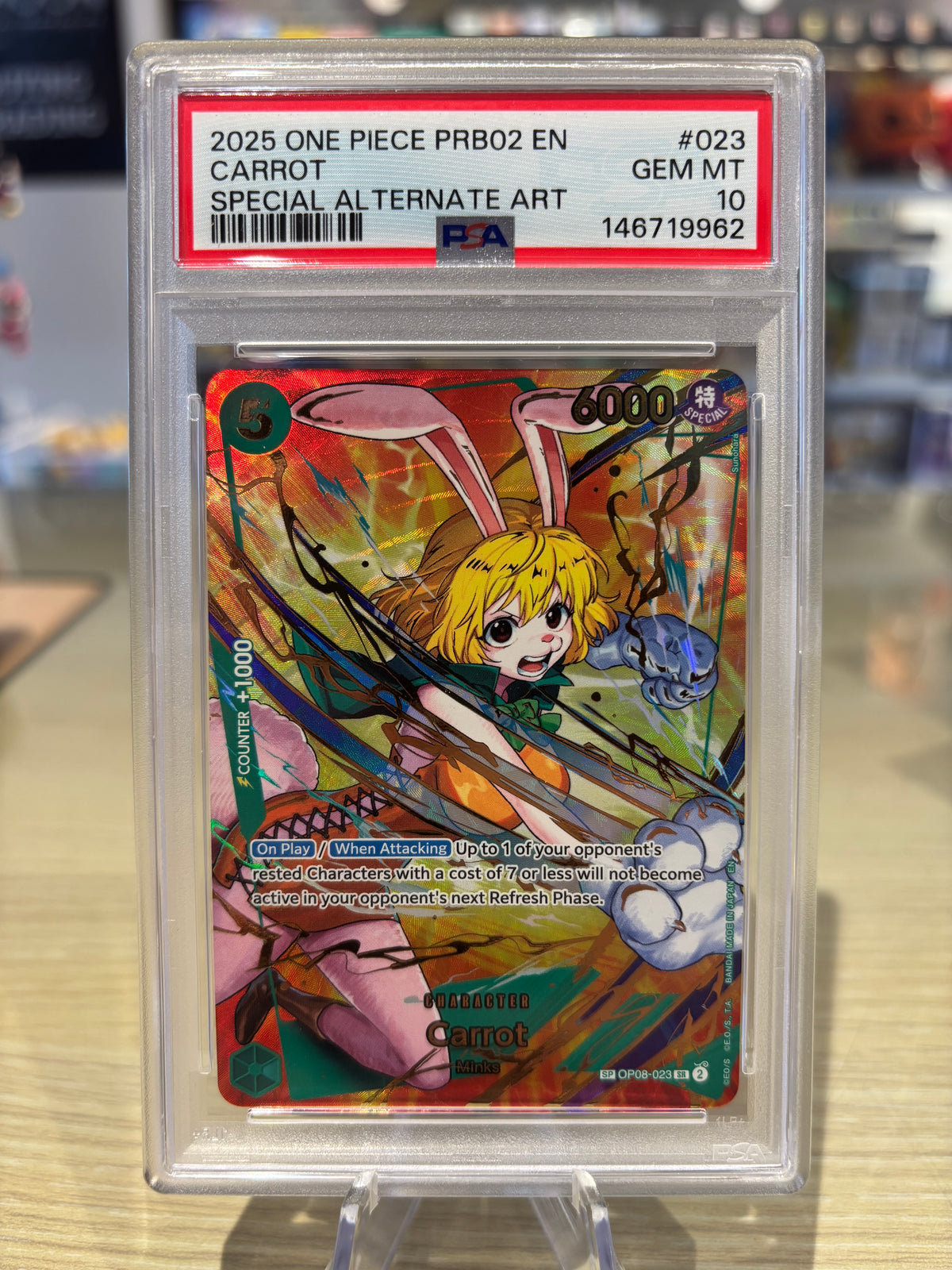PSA 10 - Carrot - OP02-023 - The Best Volume 2
