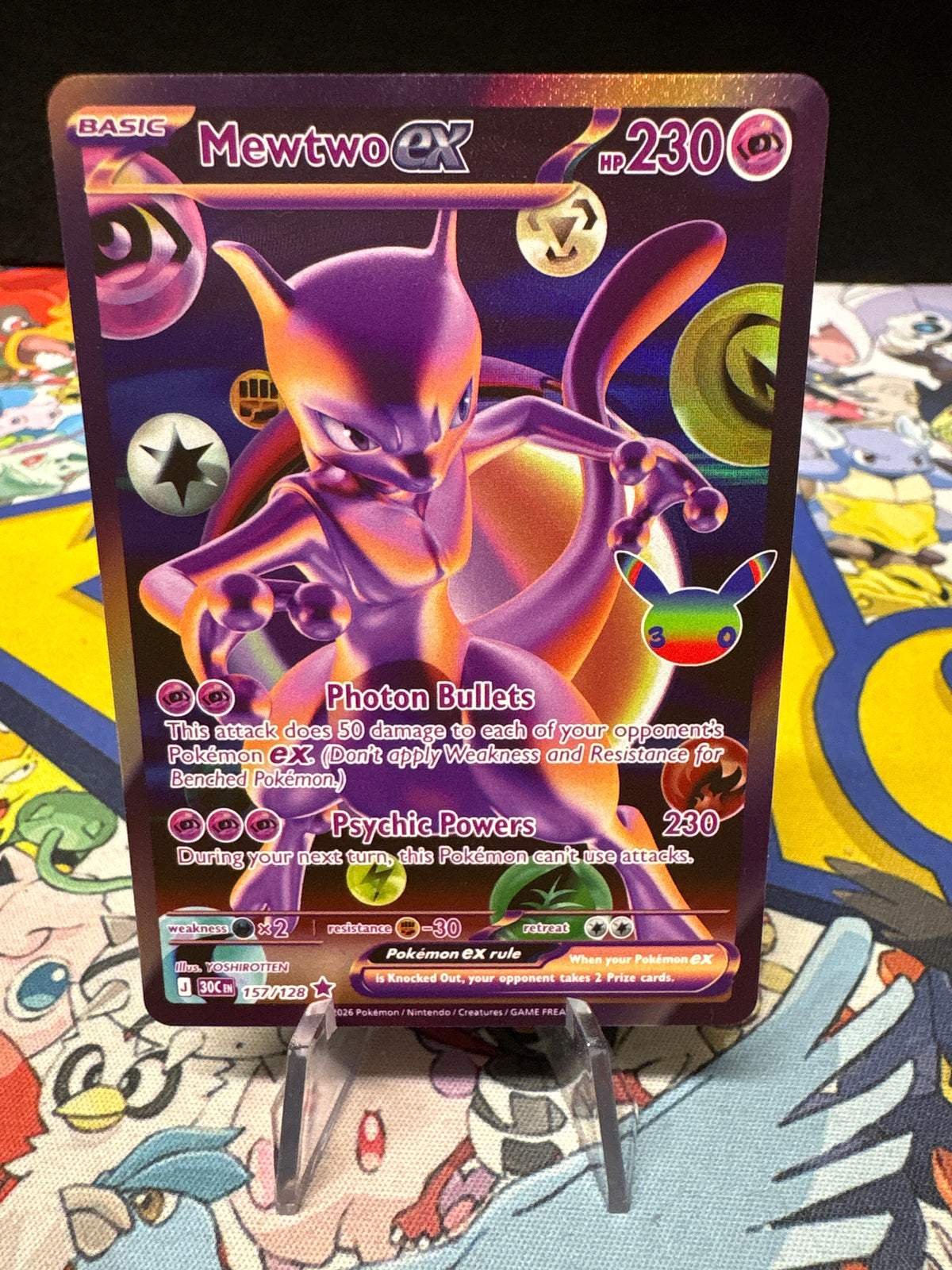 Mewtwo Ex - 157/128 - 30th English