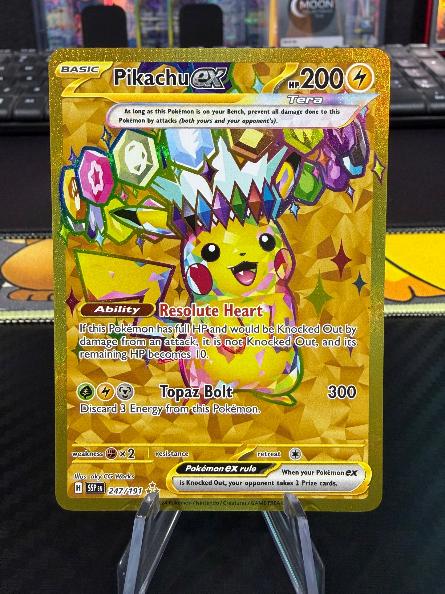 Pikachu Ex - Hyper Rare - 247/191 - Surging Sparks