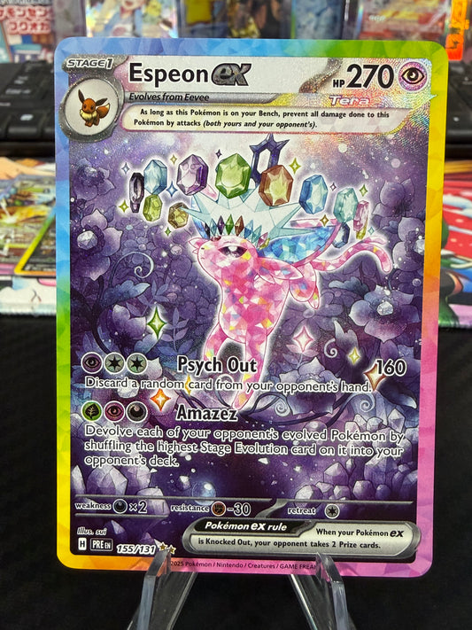 Espeon Ex - 155/131 - Special Illustration Rare - Prismatic Evolutions - NM