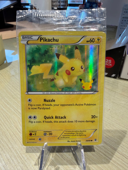 Pikachu - 20th Anniversary Sealed Promo - 26/83