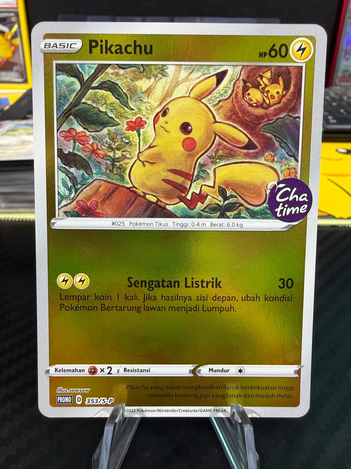 Pikachu - Promo 353/S-P - Cha Time Stamped