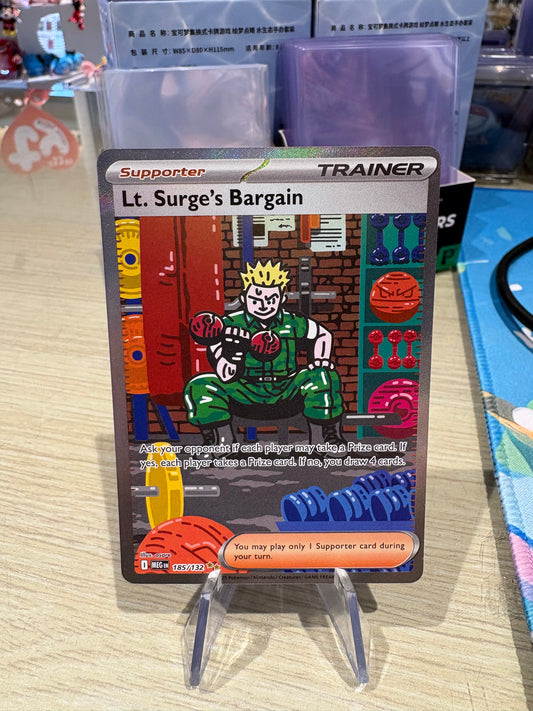 Lt. Surge’s Bargain - 185/132 - Mega Evolution