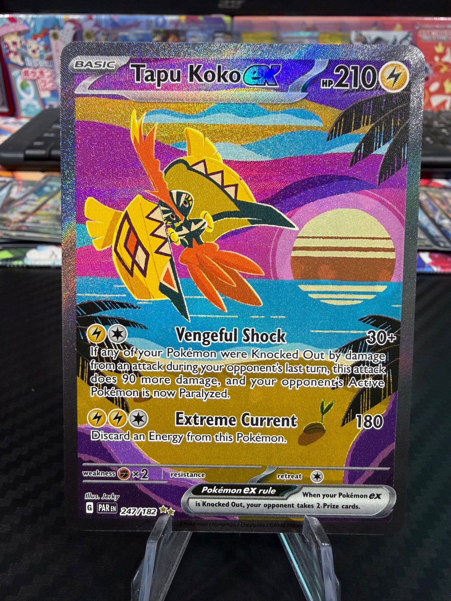 Tapu Koko Ex - 247/182 - Special Illustration Rare - Paradox Rift - NM