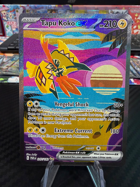 Tapu Koko Ex - 247/182 - Special Illustration Rare - Paradox Rift - NM