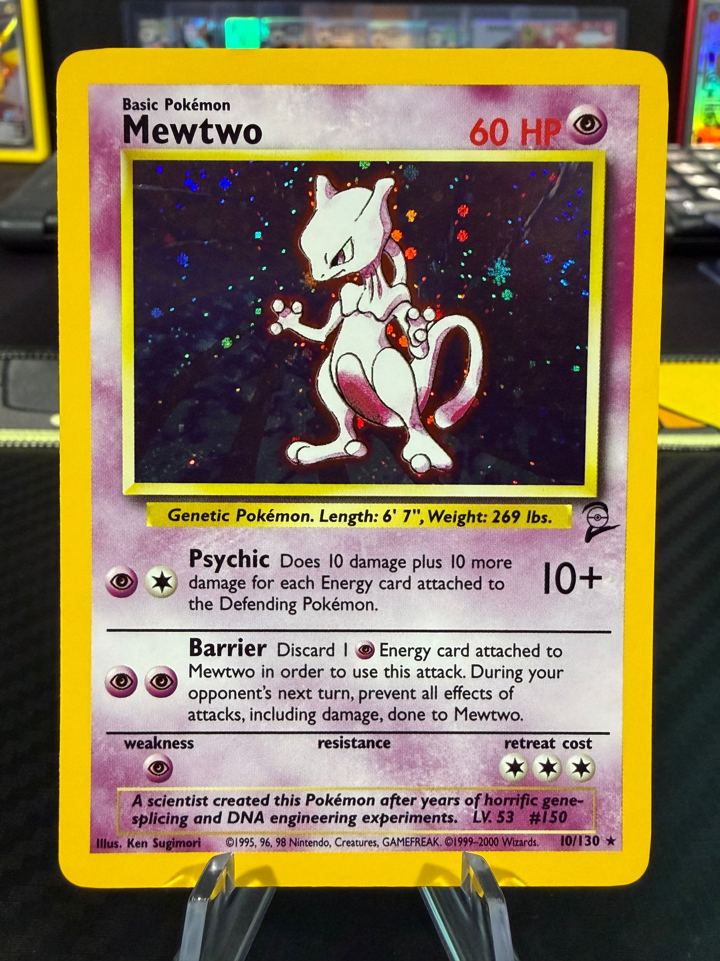 Mewtwo - Holo - 10/130 - Pokemon Base Set 2