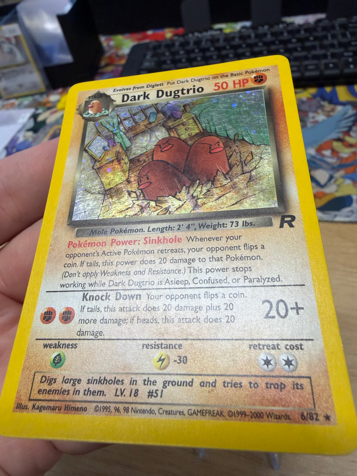 Dark Digtrio Holo - 6/82 - Rocket