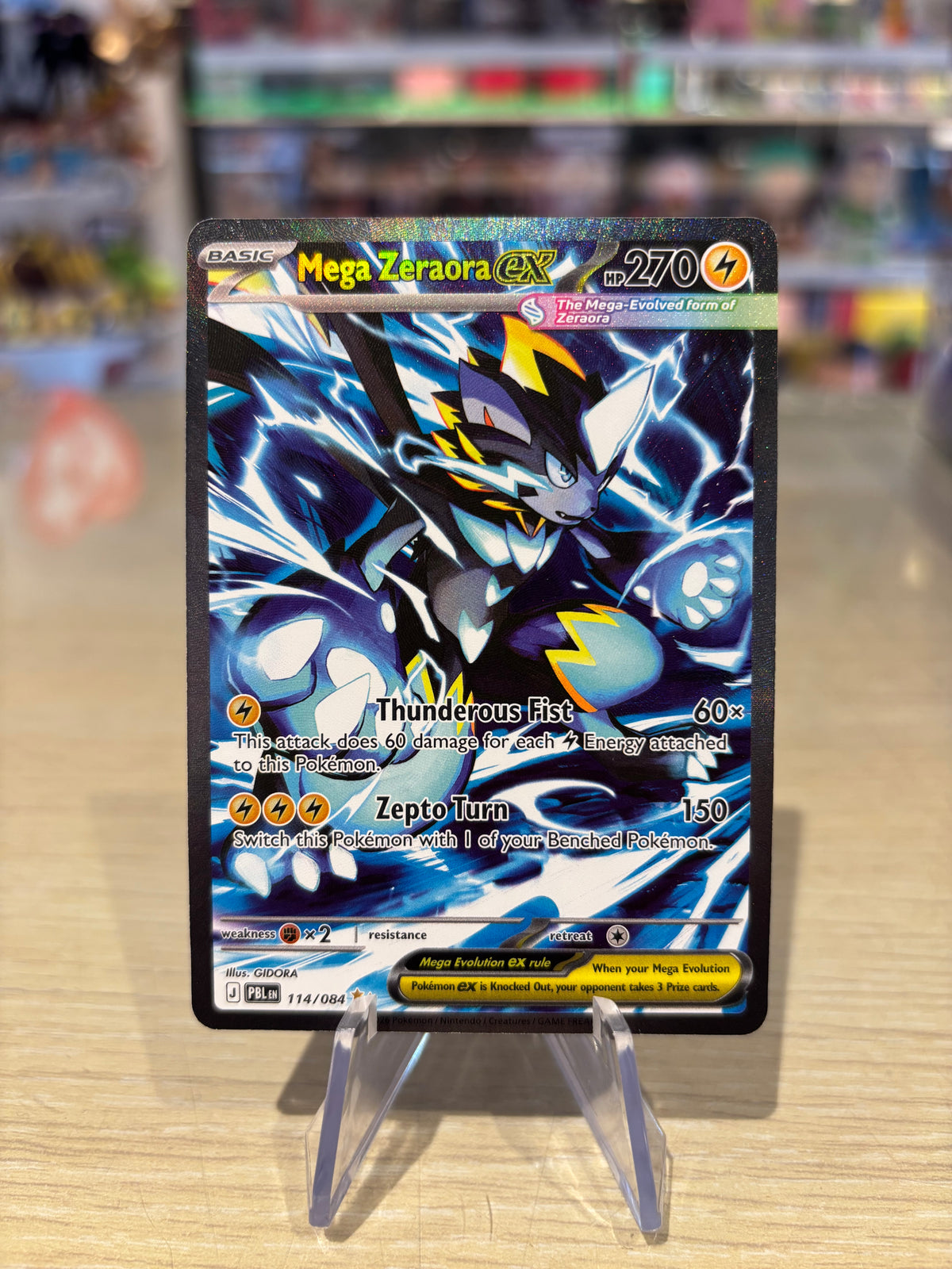 Mega Zeraora - 114/084 - Pitch Black