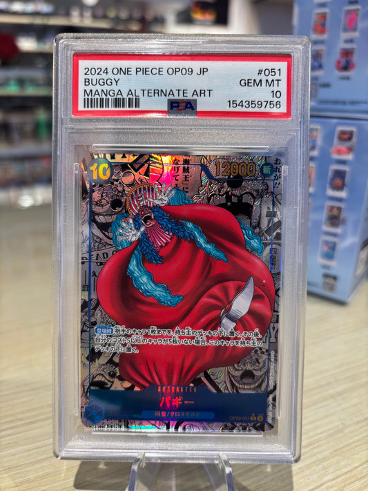 PSA 10 - Buggy - OP09-051 - Japanese Emperors In The New World