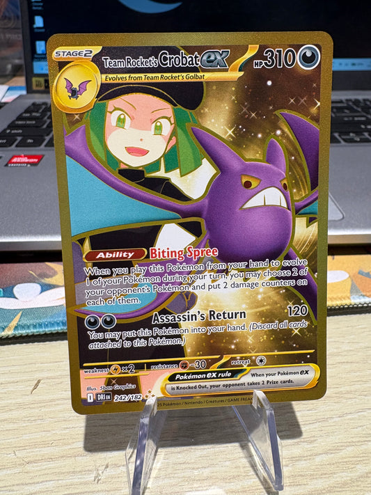 Team Rocket’s Crobat Ex - 242/182 - Destined Rival
