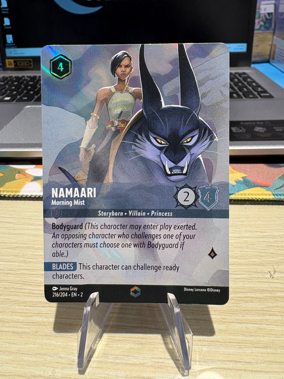 Namaari - 216/204 Enchanted Foil - Lorcana Rise of the Floodborn