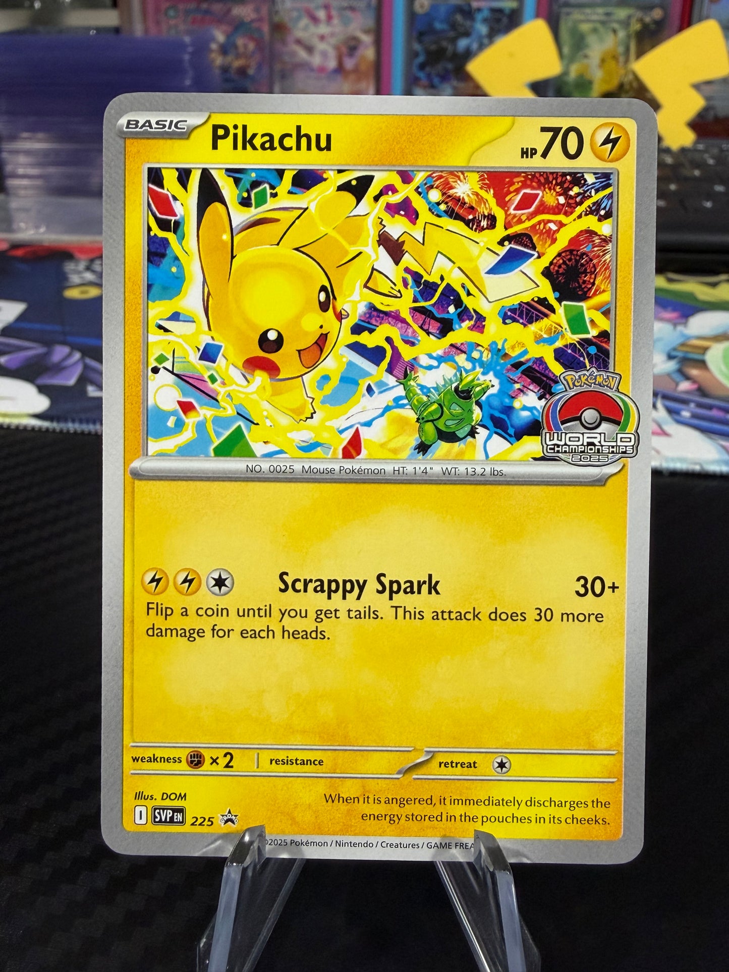 Pikachu - Promo #225 - World Championship 2025 - NM