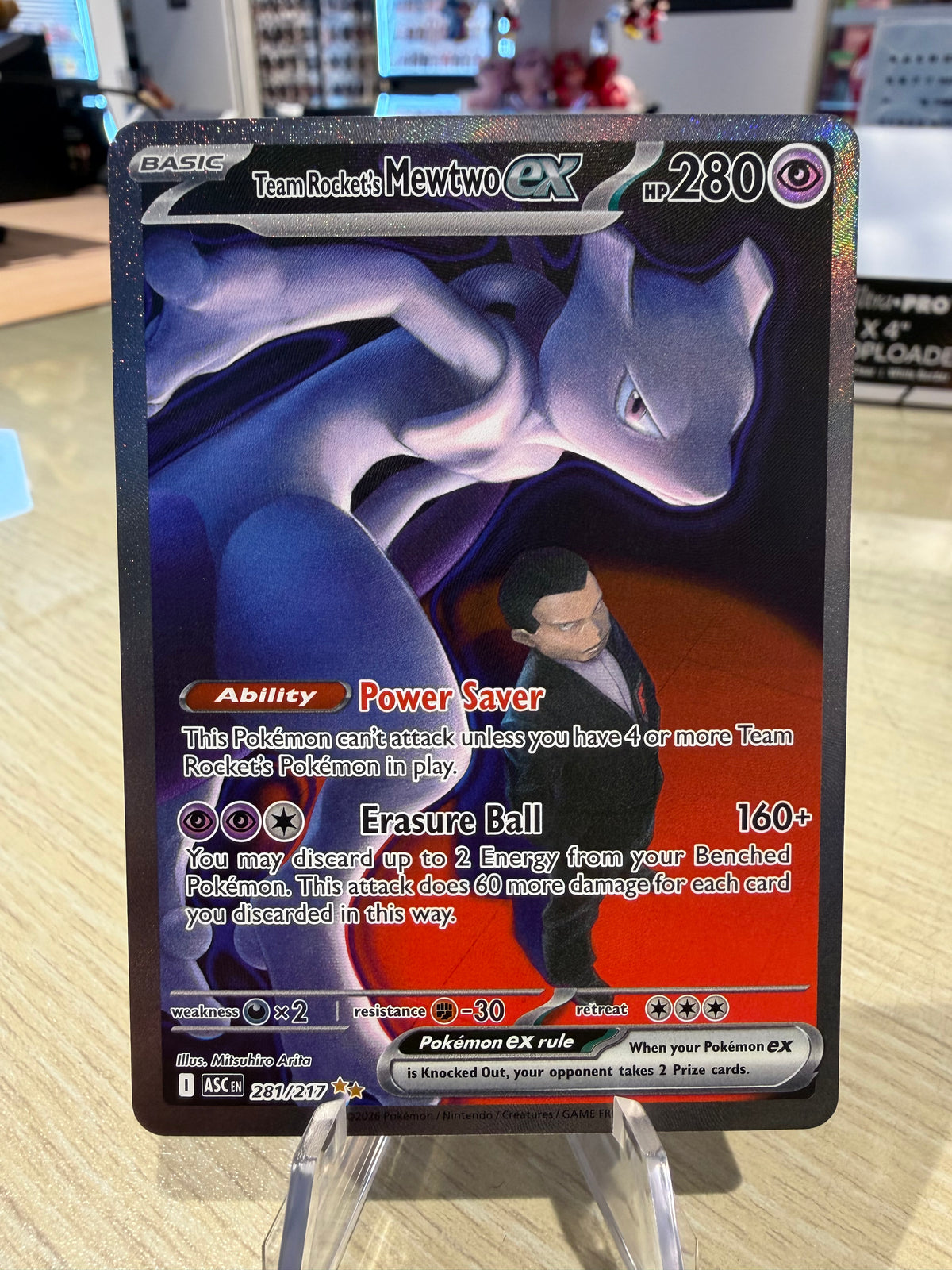 Team Rockets Mewtwo EX - 281/217 - Ascended Heroes