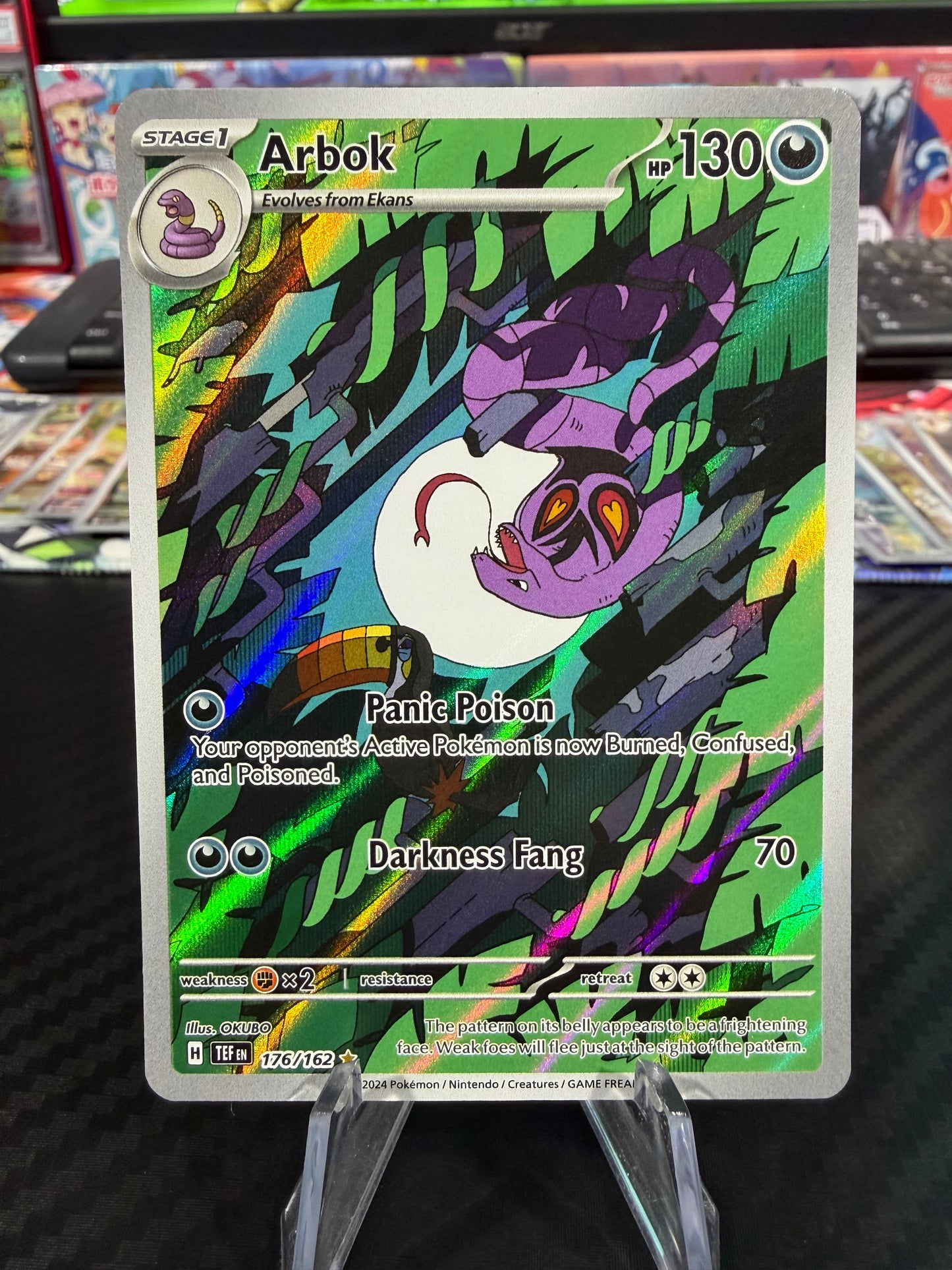 Arbok - 176/162 - Illustration Rare - Temporal Forces - NM