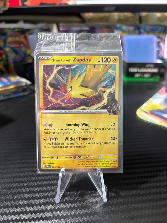 Team Rocket’s Zapdos - 070/182 [EB Games Stamped] - Destined Rivals (Sealed)