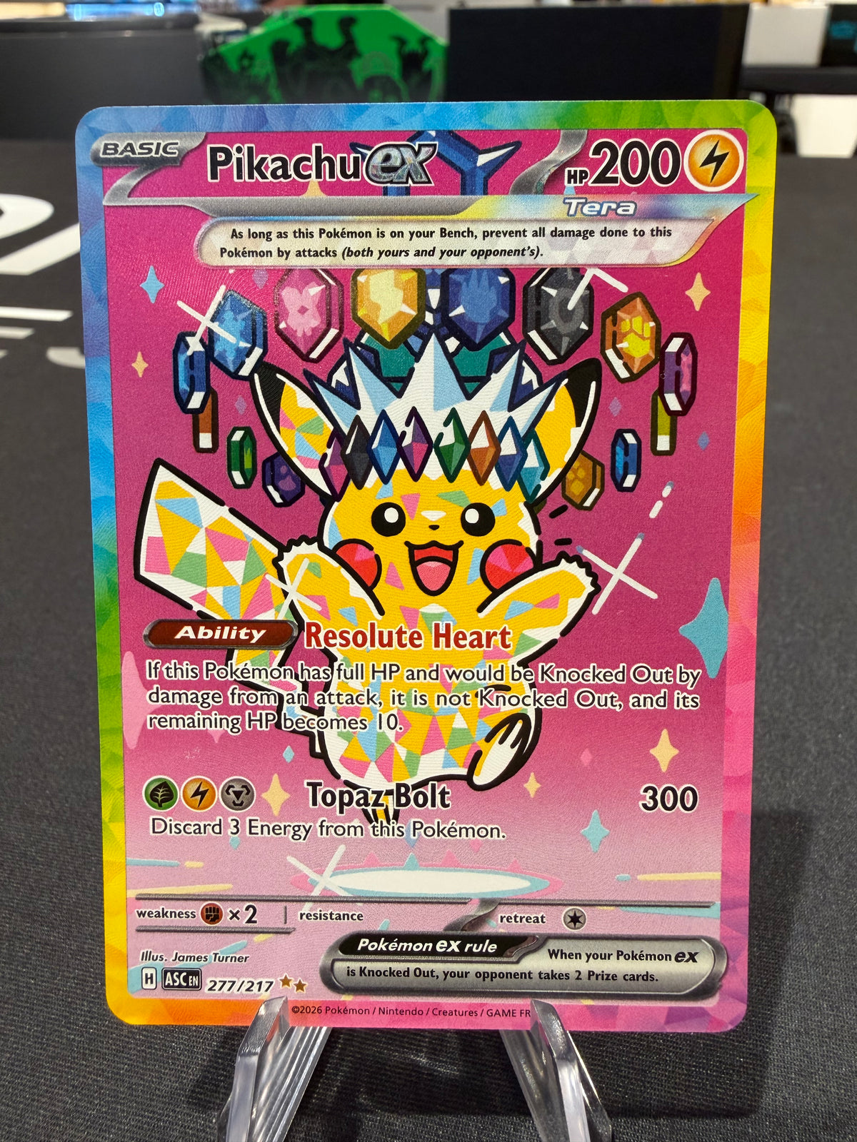 Pikachu EX - 277/217 - Ascended Heroes