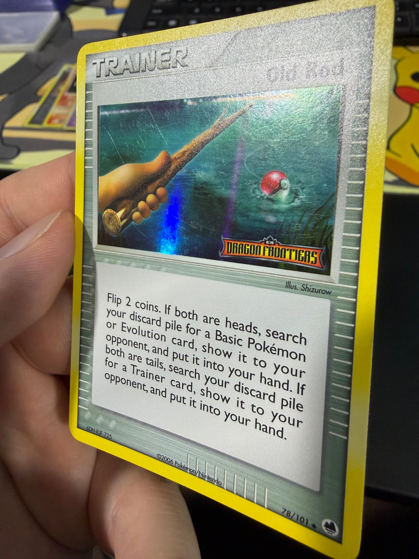 Old Rod - 78/101 - Holo - Dragon Frontiers Stamped - MP