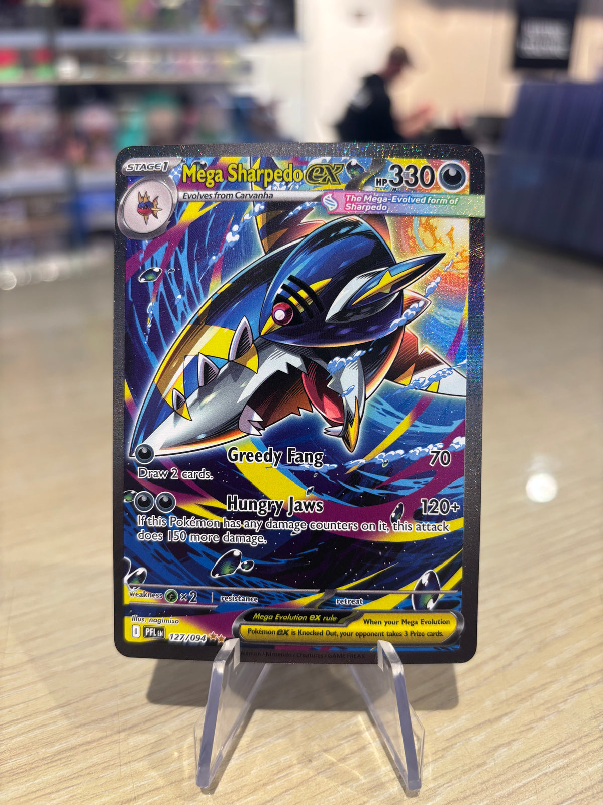 Mega Sharpedo ex - 127/094 - Phantasmal Flames
