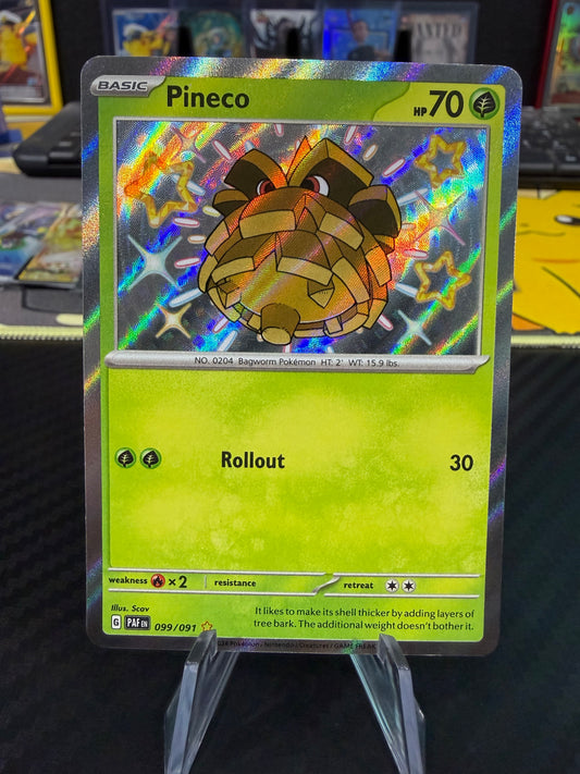 Pineco - 099/091 - Baby Shiny - Paldean Fates