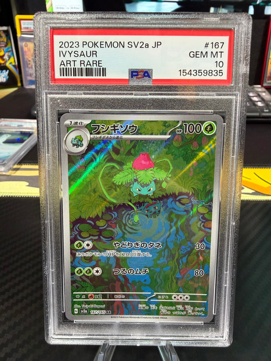 PSA 10 - Ivysaur - Art Rare - 167/165 - Japanese 151