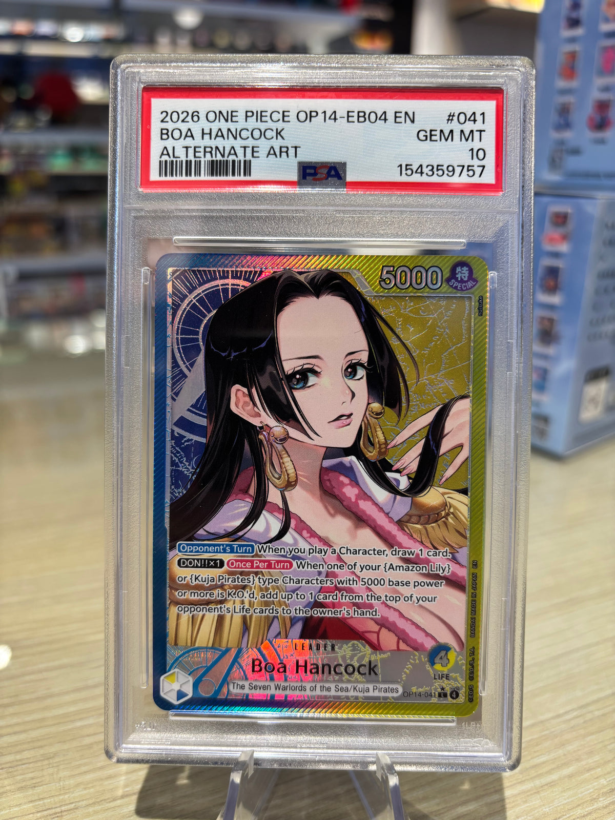 PSA 10 - Boa Hancock - OP14-041 - The Azure Sea’s Seven
