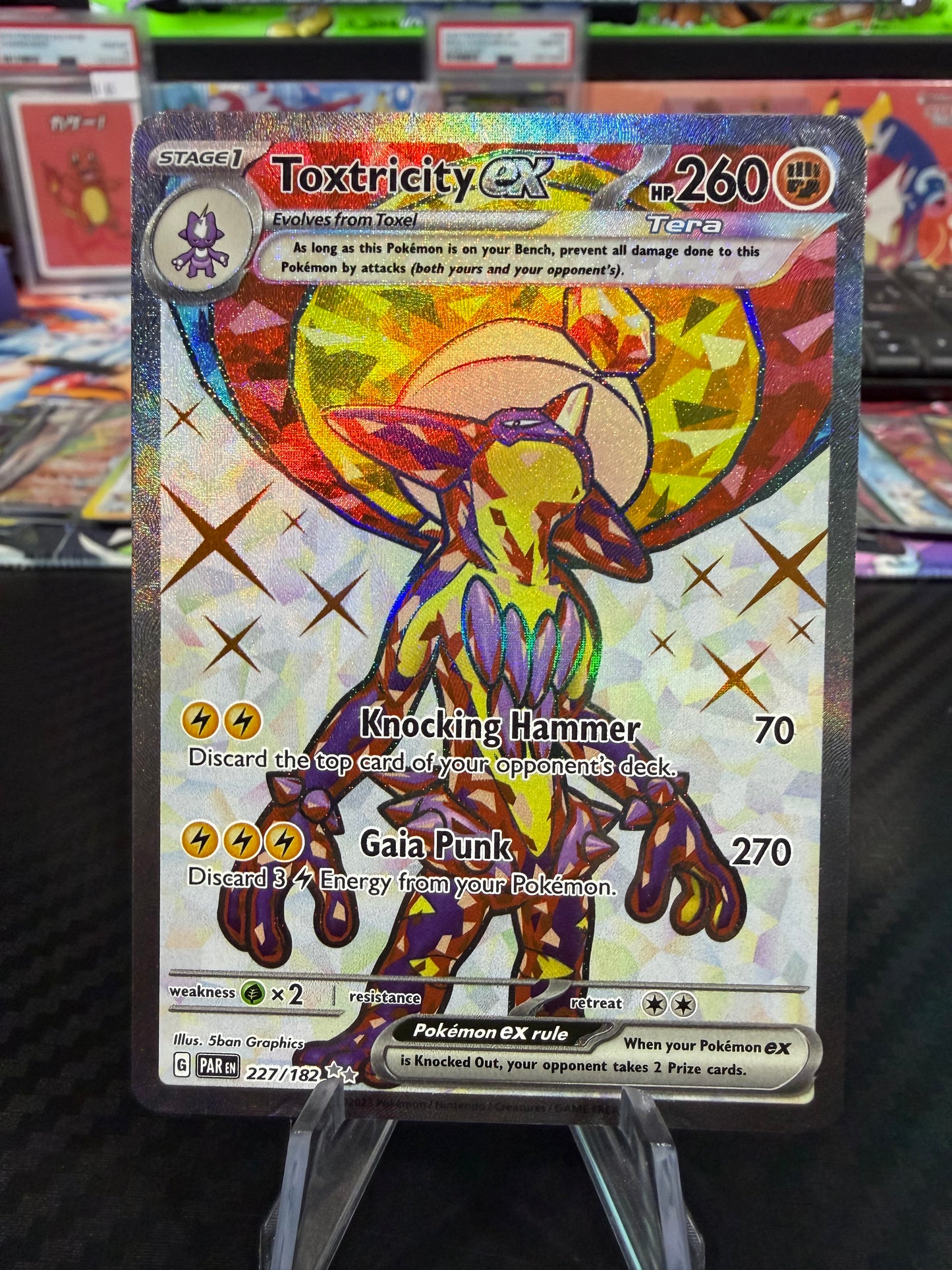 Toxtricity Ex - 227/182 - Full Art - Paradox Rift - NM