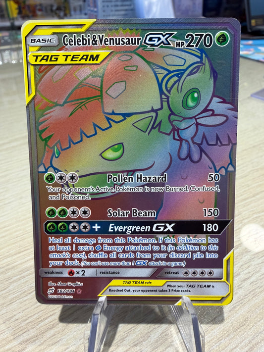 Celebi & Venusaur GX - 182/181 Tag Team - Team Up